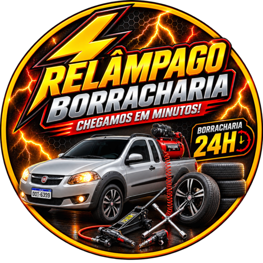 Logo da Borracharia Relâmpago Sinop